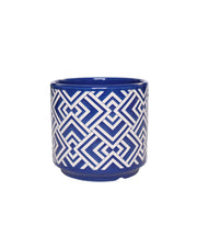 כד הקרמיקה בעיצוב ים תיכוני עציץ 15 גובה 13 סמ